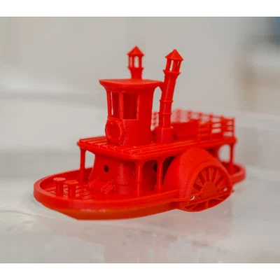 Mô hình tàu hơi nước bánh guồng cổ điển kèm đế trưng bày (Visual Benchy)