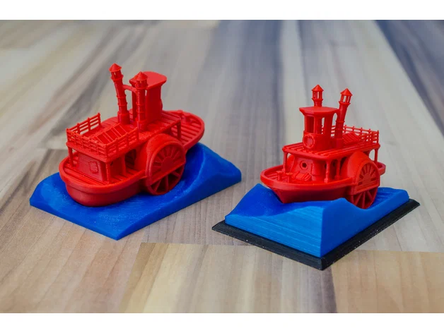 Mô hình tàu hơi nước bánh guồng cổ điển kèm đế trưng bày (Visual Benchy) - Image 6