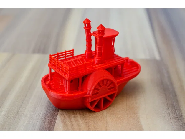 Mô hình tàu hơi nước bánh guồng cổ điển kèm đế trưng bày (Visual Benchy) - Image 9