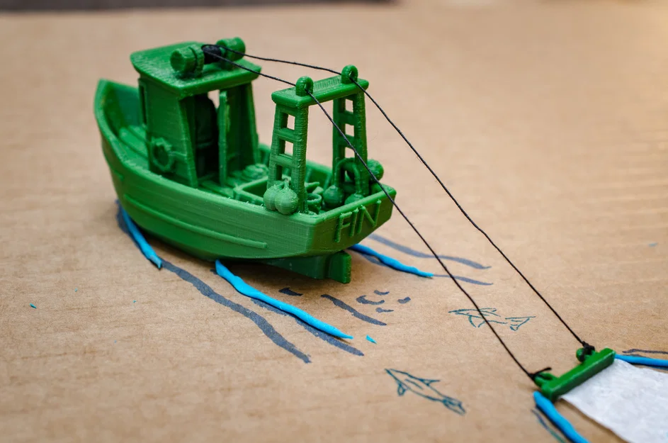 Mô hình tàu đánh cá nhỏ FIN - Image 4