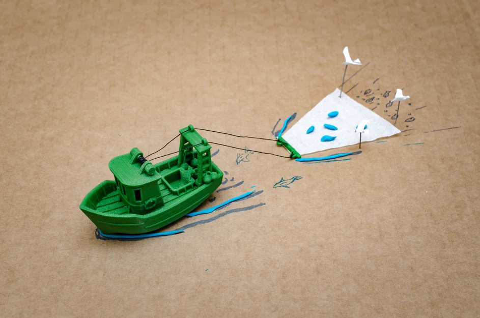 Mô hình tàu đánh cá nhỏ FIN - Image 6