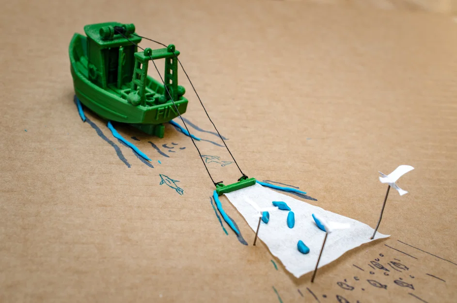 Mô hình tàu đánh cá nhỏ FIN - Image 7