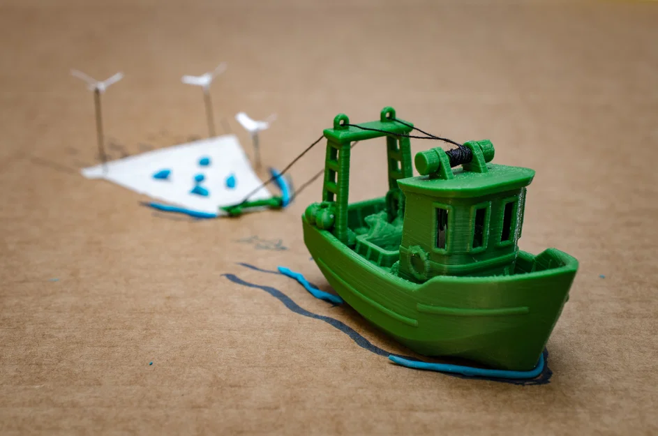 Mô hình tàu đánh cá nhỏ FIN - Image 8