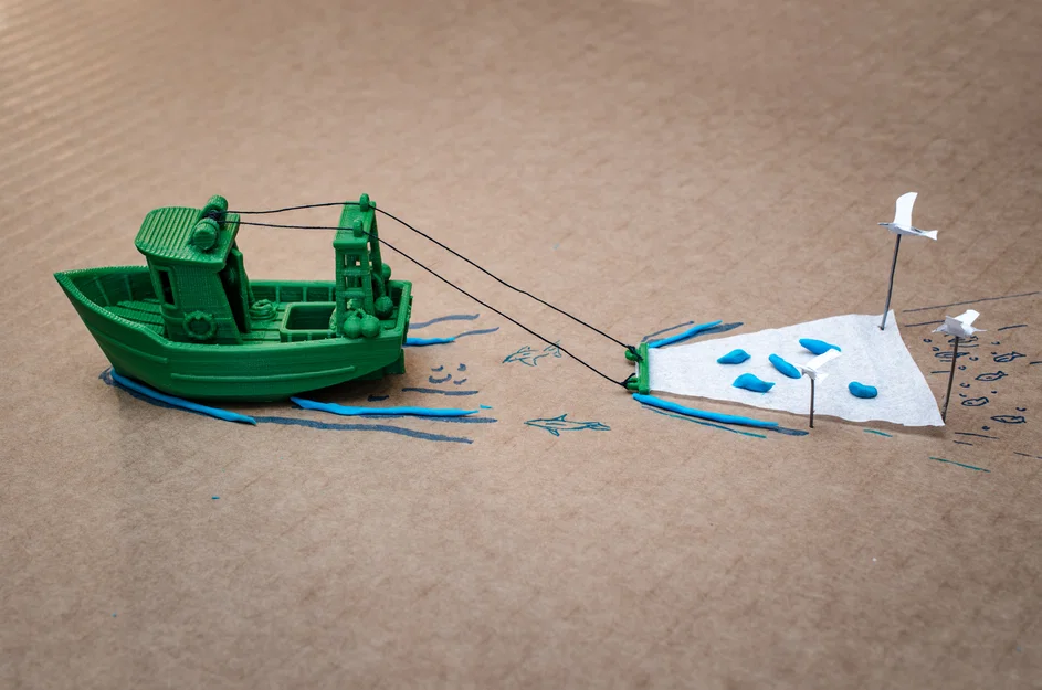 Mô hình tàu đánh cá nhỏ FIN - Image 9