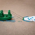 Mô hình tàu đánh cá nhỏ FIN - Thumbnail 9