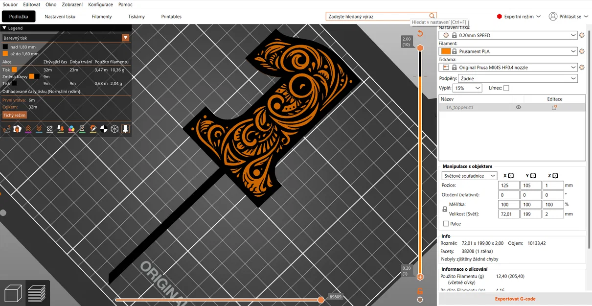 Mẫu số 1 trang trí nghệ thuật 3D (Ornamental Number 1) sắc nét - Image 4