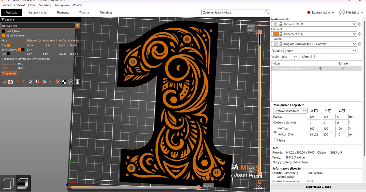 Mẫu số 1 trang trí nghệ thuật 3D (Ornamental Number 1) sắc nét - Image 5