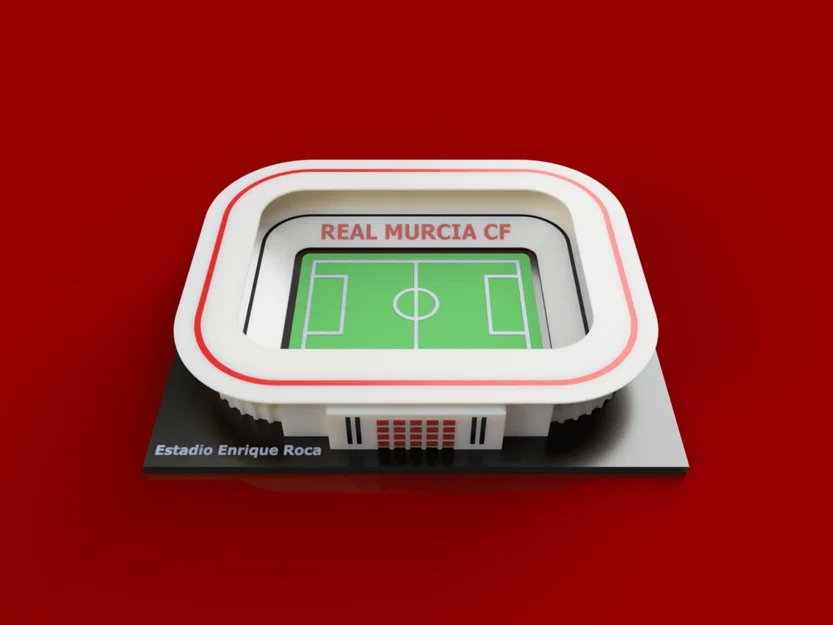 Mô hình 3D sân vận động Enrique Roca (Real Murcia CF) chi tiết - Image 1