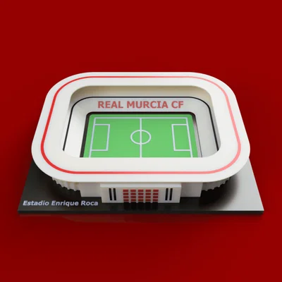 Mô hình 3D sân vận động Enrique Roca (Real Murcia CF) chi tiết