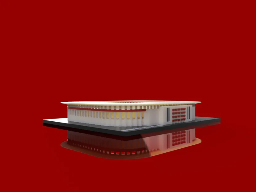 Mô hình 3D sân vận động Enrique Roca (Real Murcia CF) chi tiết - Image 3