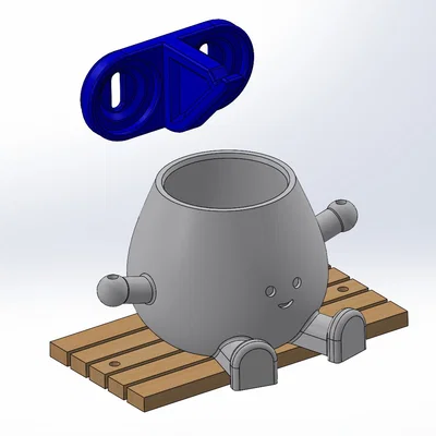 Chậu cây trang trí Happy Swinging/Sitting Planter