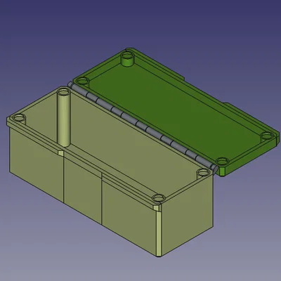 Hộp đựng dụng cụ parametric in liền khối (Print-in-place) dành cho FreeCAD