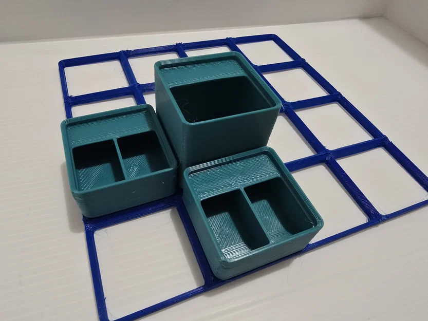 Gridfinity tiêu chuẩn có nhãn và vách ngăn tùy chỉnh (hoàn toàn linh hoạt), sửa lỗi ổn định hơn - Image 1