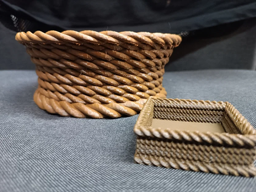 Giỏ Đựng Đồ Họa Tiết Dây Thừng (Basket Rope) In 3D Đẹp Mắt - Image 3
