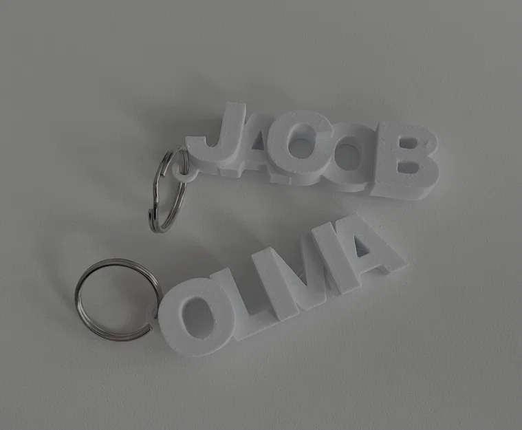 Bộ sưu tập móc khóa in 3D tên cá nhân phổ biến nhất - Image 1