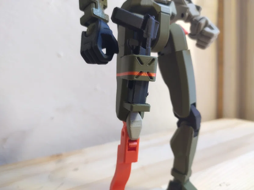 Bao đựng súng Robocop lắp đùi cho mô hình DUMMY 13 in 3D - Image 1