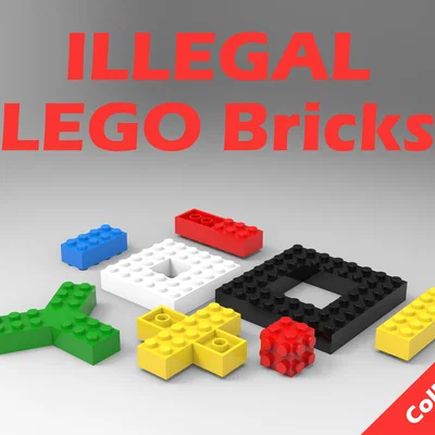 Bộ sưu tập các mảnh LEGO bất hợp pháp độc đáo cho dân mê in 3D
