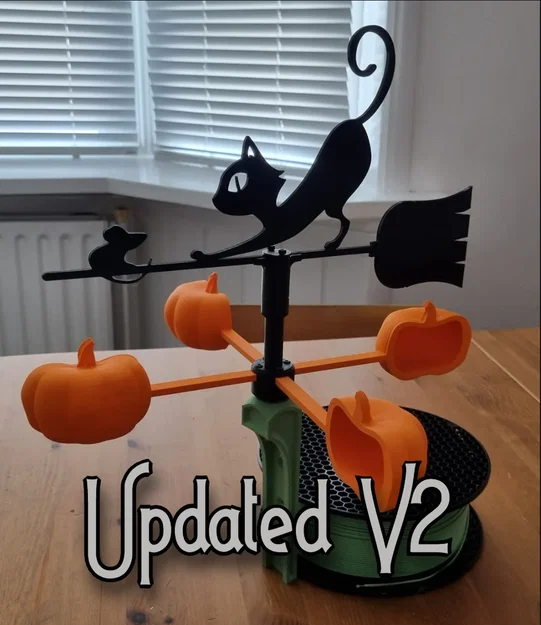 Mô hình Mèo Bí Ngô làm chong chóng gió - Image 1