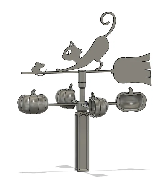 Mô hình Mèo Bí Ngô làm chong chóng gió - Image 5