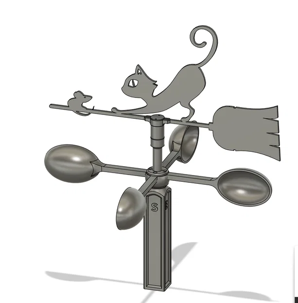 Mô hình Mèo Bí Ngô làm chong chóng gió - Image 6