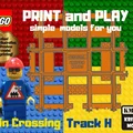 Mô hình đường ray xe lửa LEGO Crossing H - Phụ kiện in 3D cho dân chơi LEGO - Thumbnail 1