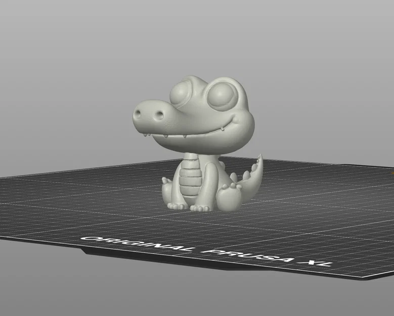 Mô hình 3D nhân vật Cá Sấu Con phong cách Kawaii - Image 2