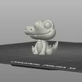 Mô hình 3D nhân vật Cá Sấu Con phong cách Kawaii - Thumbnail 2