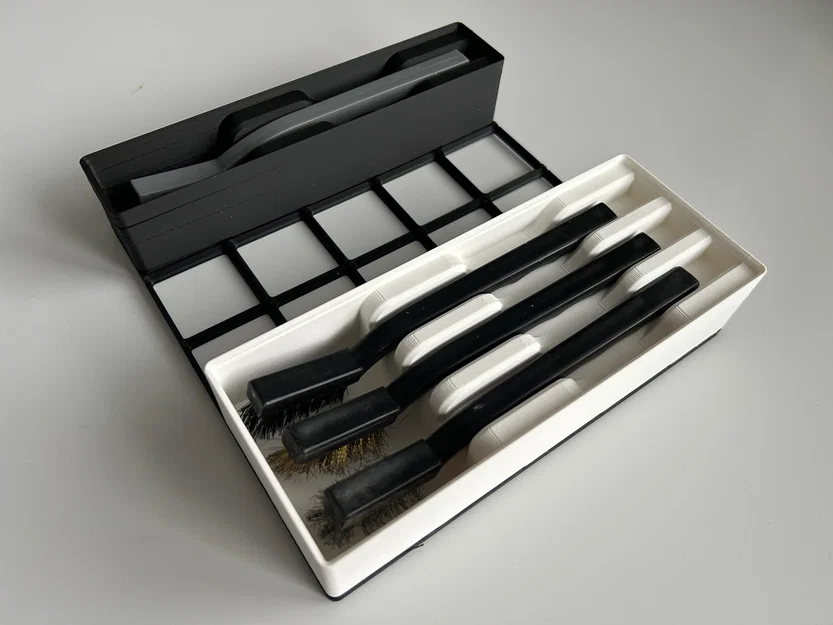 Đế cắm cọ 1 ngăn và 3 ngăn - Gridfinity - Image 1