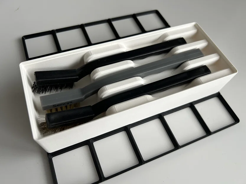 Đế cắm cọ 1 ngăn và 3 ngăn - Gridfinity - Image 2