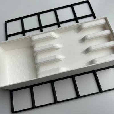 Đế cắm cọ 1 ngăn và 3 ngăn - Gridfinity