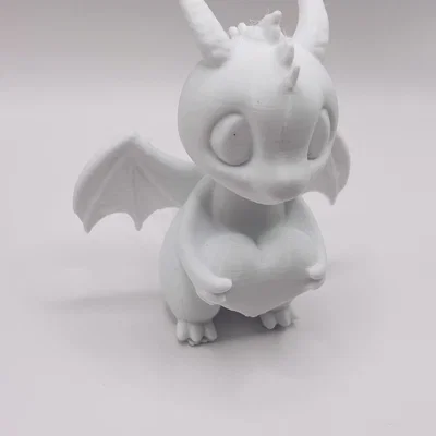 Chú rồng ngọt ngào ôm trái tim - Món quà Valentine 3D