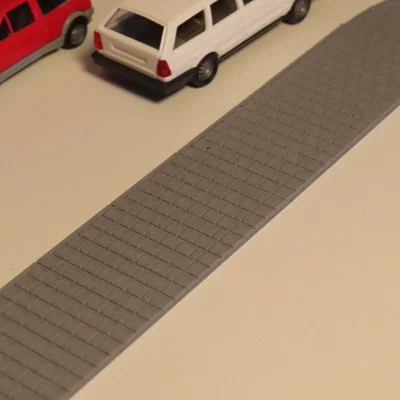 Bộ vỉa hè tỉ lệ 1:87 (H0 scale) trang trí sa bàn tàu hỏa