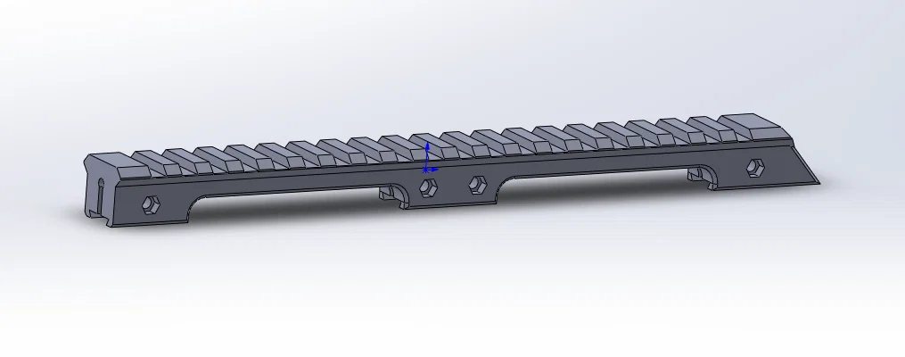 Đế chuyển đổi ray 11mm sang 20mm Weaver Picatinny cho súng PCP - Image 1