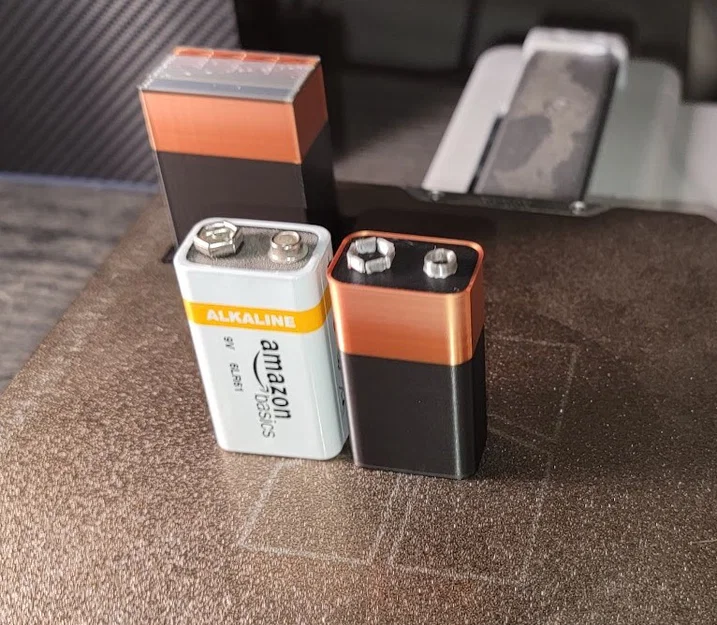 Mô hình pin 9V in 3D - Phụ kiện hỗ trợ thiết kế kỹ thuật chính xác - Image 1