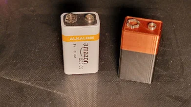 Mô hình pin 9V in 3D - Phụ kiện hỗ trợ thiết kế kỹ thuật chính xác - Image 2