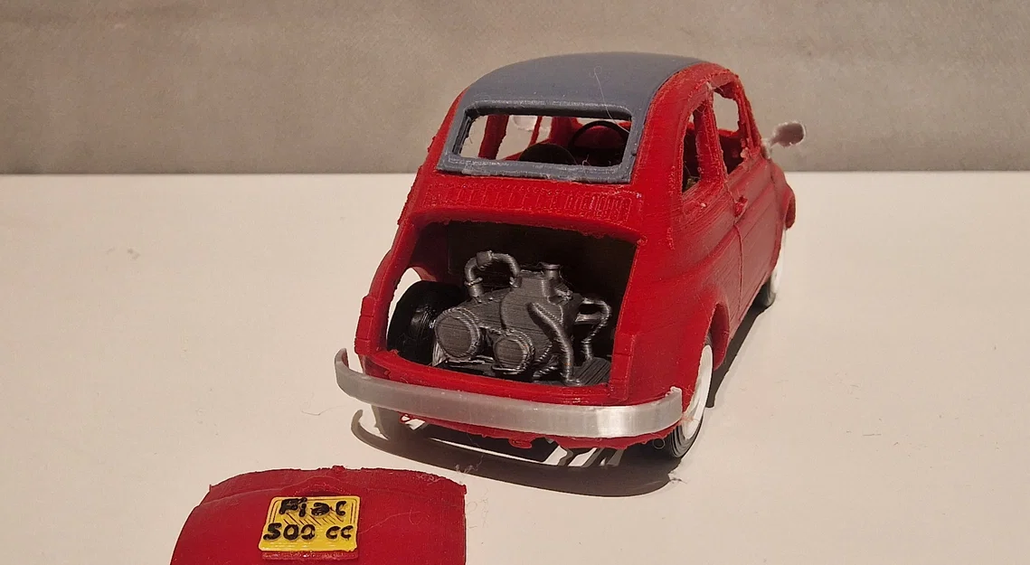 Mô hình xe Fiat 500 Cabrio 3D chi tiết ấn tượng - Image 1