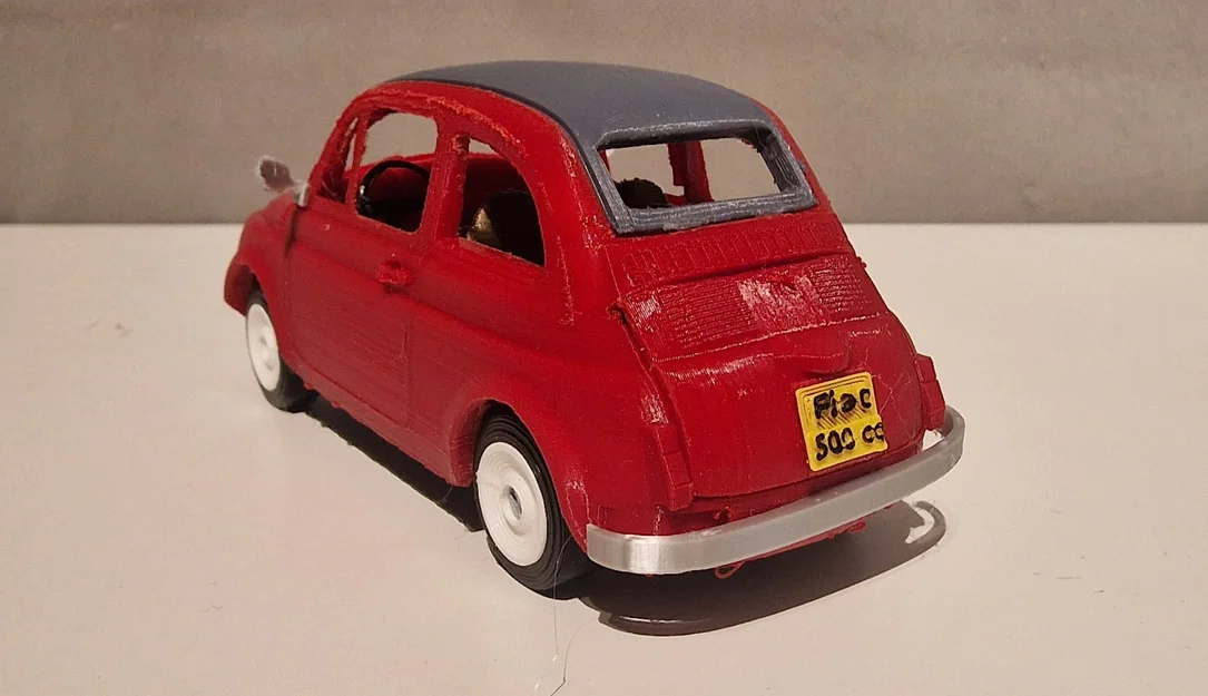 Mô hình xe Fiat 500 Cabrio 3D chi tiết ấn tượng - Image 2