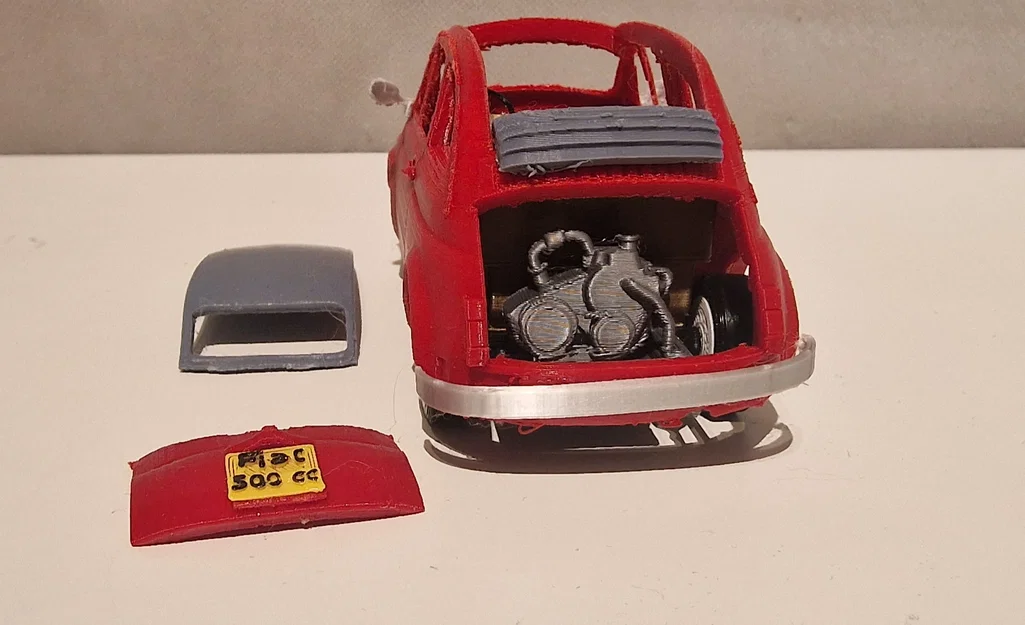 Mô hình xe Fiat 500 Cabrio 3D chi tiết ấn tượng - Image 6