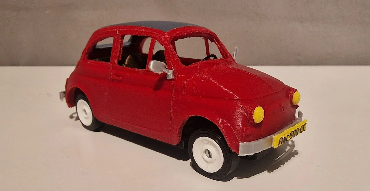 Mô hình xe Fiat 500 Cabrio 3D chi tiết ấn tượng - Image 8