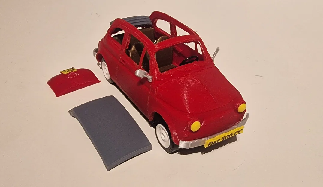 Mô hình xe Fiat 500 Cabrio 3D chi tiết ấn tượng - Image 11