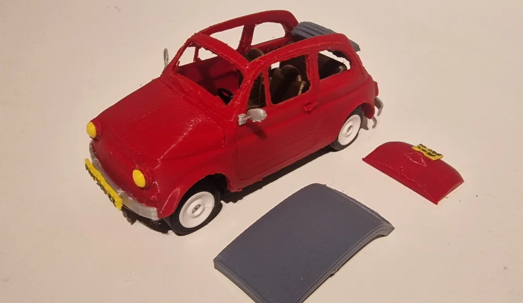 Mô hình xe Fiat 500 Cabrio 3D chi tiết ấn tượng - Image 14