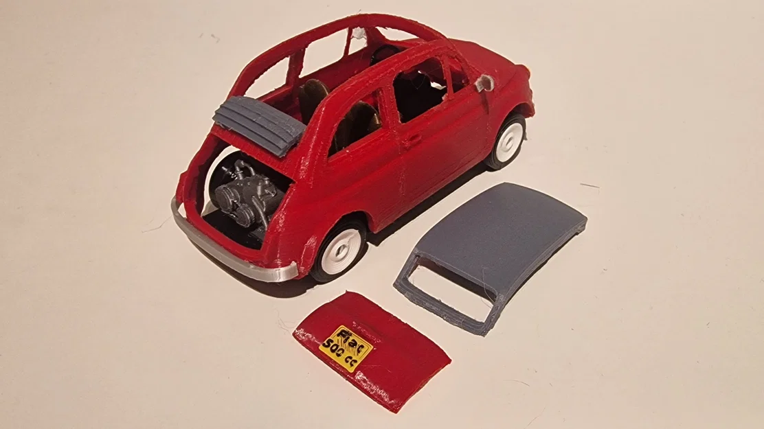 Mô hình xe Fiat 500 Cabrio 3D chi tiết ấn tượng - Image 15