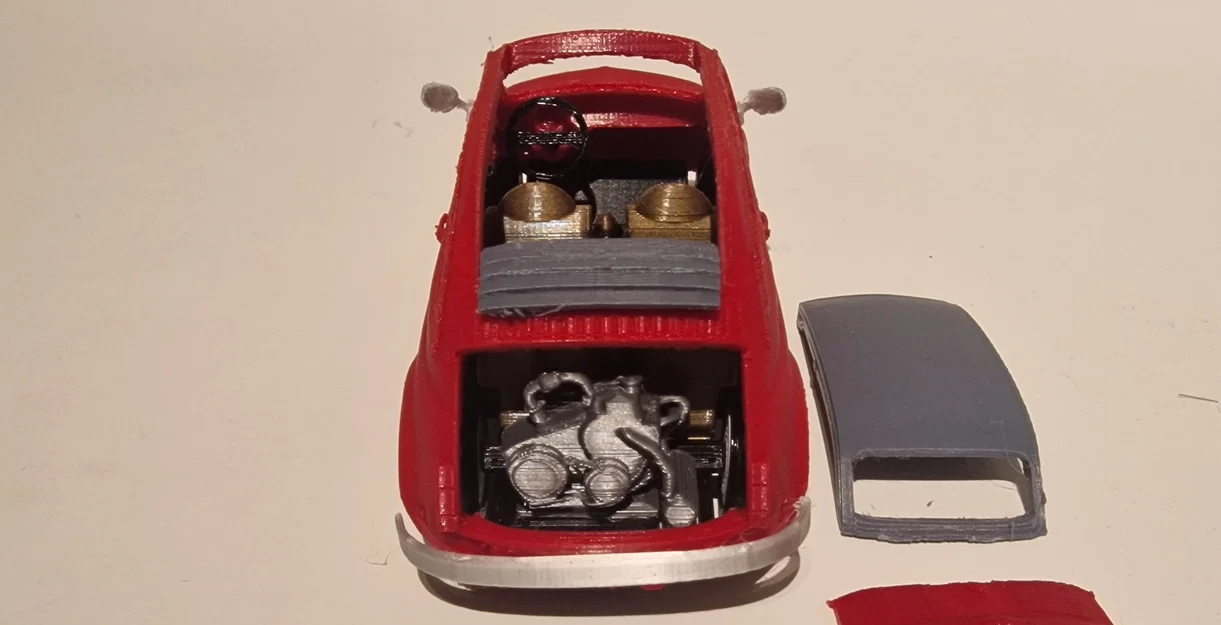 Mô hình xe Fiat 500 Cabrio 3D chi tiết ấn tượng - Image 16