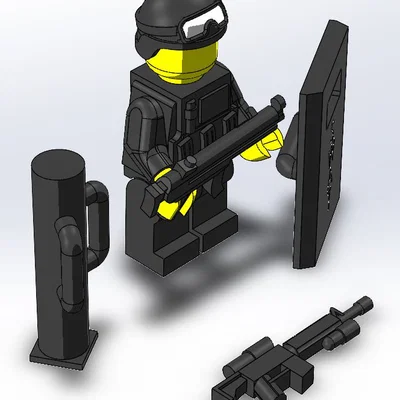 Bộ phụ kiện cảnh sát đặc nhiệm SWAT cho mô hình nhân vật