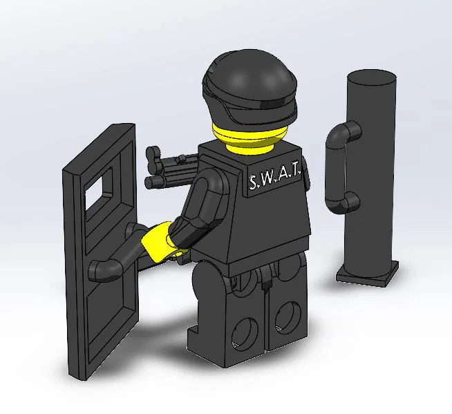 Bộ phụ kiện cảnh sát đặc nhiệm SWAT cho mô hình nhân vật - Image 2