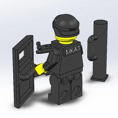 Bộ phụ kiện cảnh sát đặc nhiệm SWAT cho mô hình nhân vật