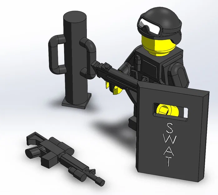 Bộ phụ kiện cảnh sát đặc nhiệm SWAT cho mô hình nhân vật - Image 3