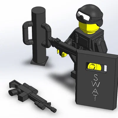 Bộ phụ kiện cảnh sát đặc nhiệm SWAT cho mô hình nhân vật