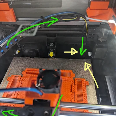 Ngàm gắn quạt tản nhiệt cho Extruder của Creality K1