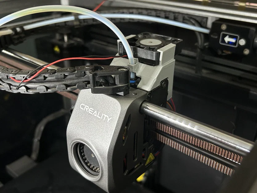 Ngàm gắn quạt 4010 cho motor đùn Creality K1 Max - In 3D tiện lợi - Image 2